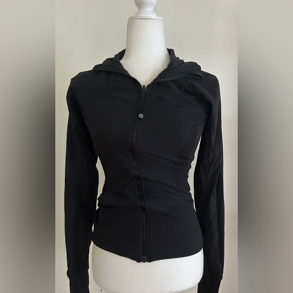 lululemon athletica Black Zip-Up Hooded Jacket